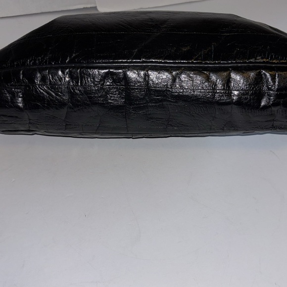 BLACK BAGS BY JANE DESIGNED BY MICHAEL… BLACK FAUX LEATHER CLUTCH/SHOULDER BAG - Picture 12 of 12